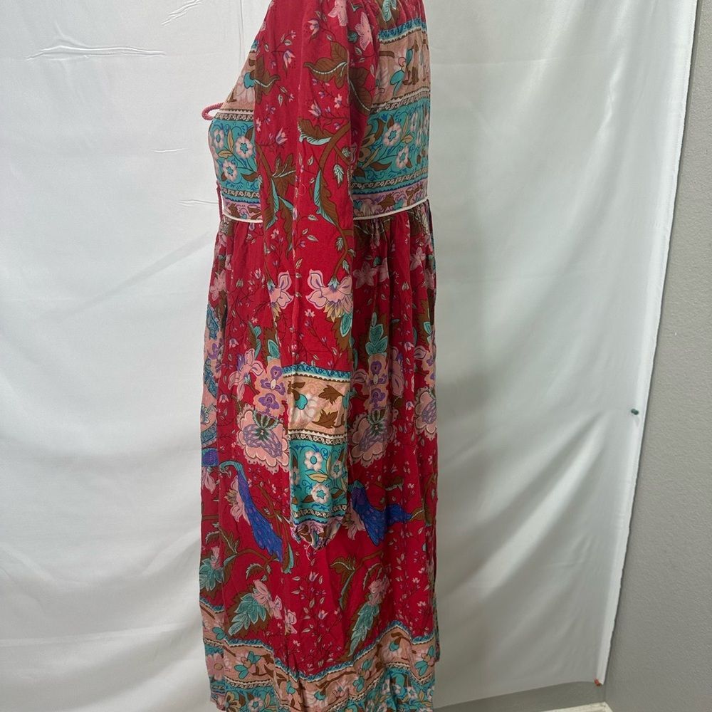 R. Vivimos Womens Long Sleeve Floral Casual Print
Cotton Midi Tunic Dress Size S - Picture 8 of 12